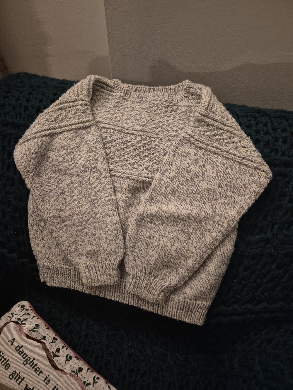 Heather Tan Knit Crew-neck Sweater - Kid's